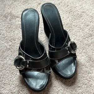 Coach Wedge Heel Sandals Sz 7.5